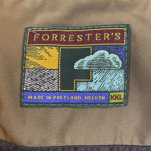 Forrester’s Gore-Tex Jacket XXL Navy Green Waterproof Made in USA Vintage 90s - Picture 3 of 10